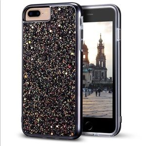 iPhone 8 and 7 Plus Black Glitter Case